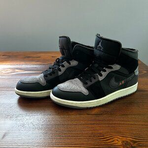 Nike Air Jordan 1 Mid SE Craft | Black/Cement Grey/Graphite | US M 9/W 10.5